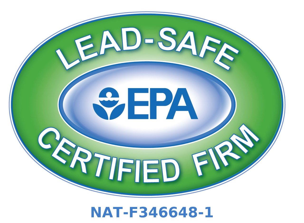 EPA Lead-Safe Certified Firm — certification number NAT-F346648-1